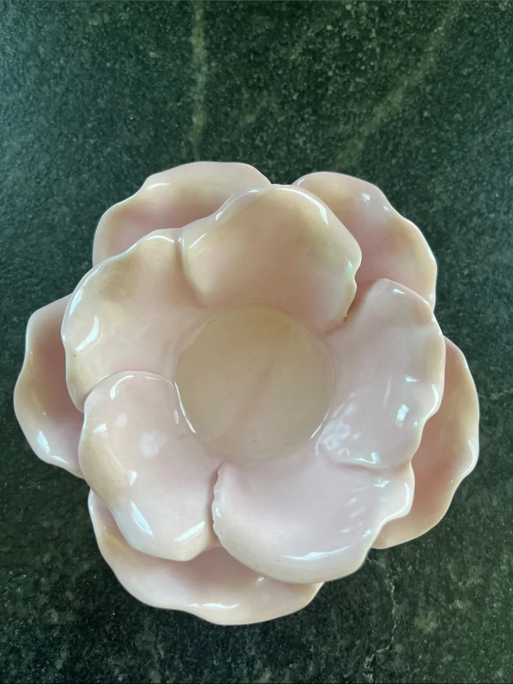 Candleholder Tealight Holder Pink Floral Ceramic Flower NWT